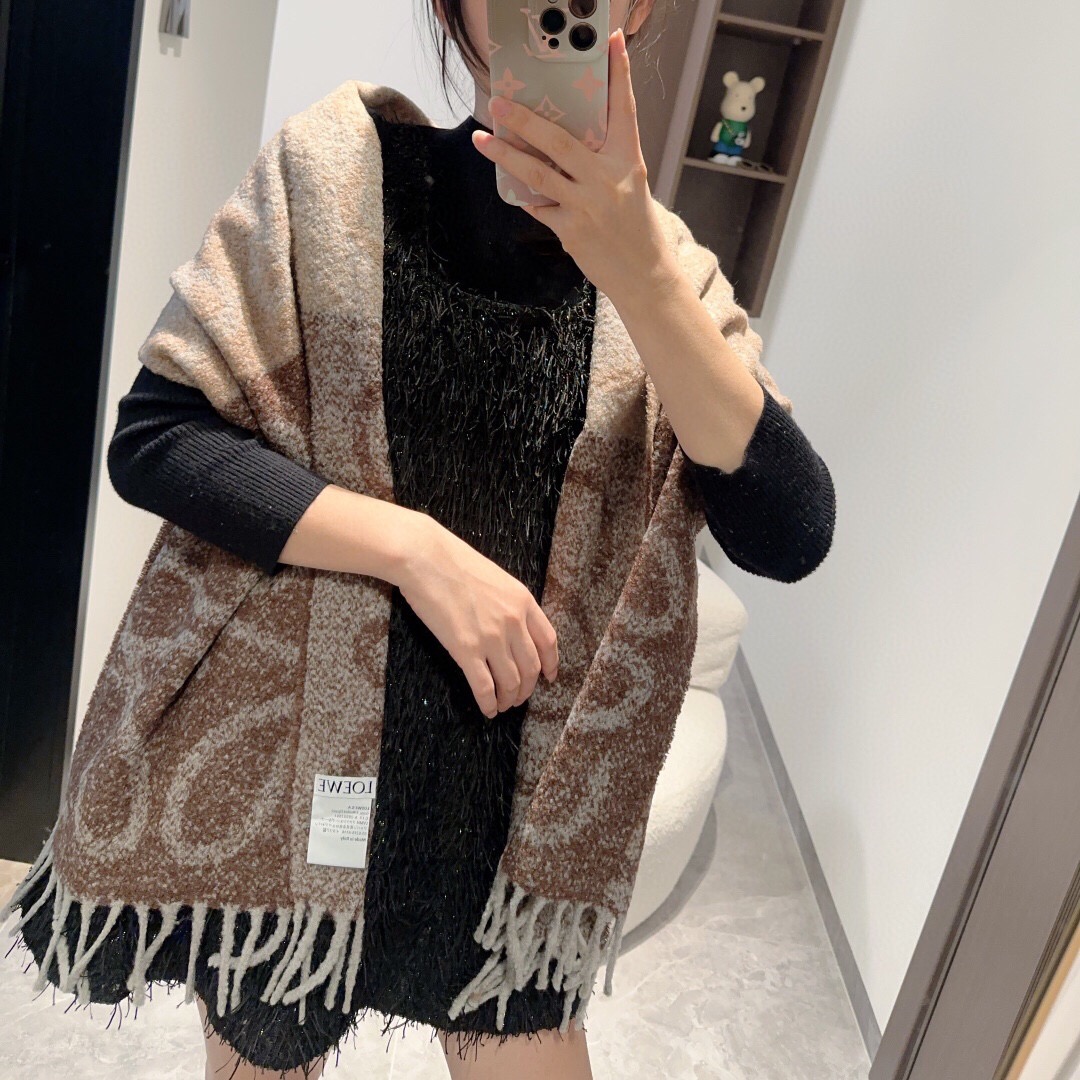 로에베 울 스카프 SN1025 SG1_A
