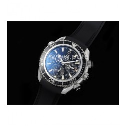 [홍콩명품시계.OMEGA] 오메가 시마스터 크로노 43mm 블랙 베젤 블랙 다이얼 고무스트랩