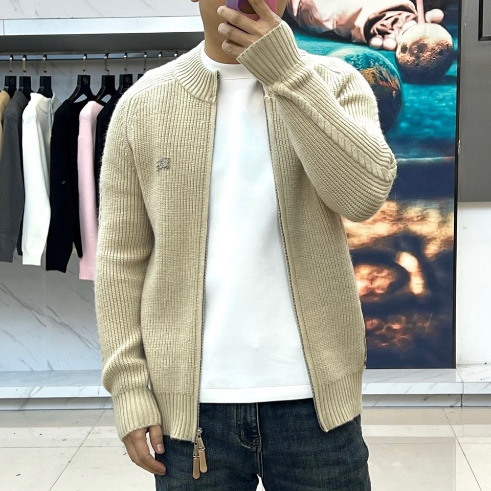 [홍콩명품.BURBERRY] 버버리 2026 남성용 울혼방 가디건 BU1521 PD 홍콩명품의류,구매대행,온라인명품